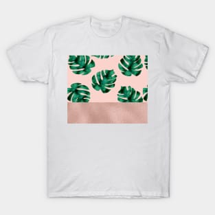 Monstera Dreams - rose gold T-Shirt